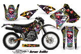 Dirt Bike Graphics Kit Decal Sticker Wrap For Suzuki DRZ400S 2000-2018 EDHLK BLACK