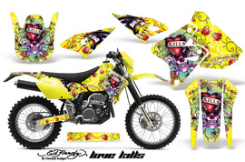 Dirt Bike Graphics Kit Decal Sticker Wrap For Suzuki DRZ400S 2000-2018 EDHLK YELLOW-atv motorcycle utv parts accessories gear helmets jackets gloves pantsAll Terrain Depot