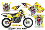 Dirt Bike Graphics Kit Decal Sticker Wrap For Suzuki DRZ400S 2000-2018 EDHLK YELLOW