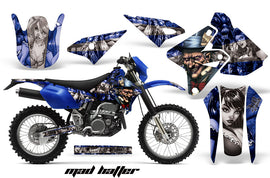 Dirt Bike Graphics Kit Decal Sticker Wrap For Suzuki DRZ400S 2000-2018 HATTER SILVER BLUE-atv motorcycle utv parts accessories gear helmets jackets gloves pantsAll Terrain Depot