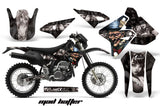 Dirt Bike Graphics Kit Decal Sticker Wrap For Suzuki DRZ400S 2000-2018 HATTER SILVER BLACK