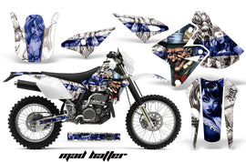 Dirt Bike Graphics Kit Decal Sticker Wrap For Suzuki DRZ400S 2000-2018 HATTER BLUE WHITE-atv motorcycle utv parts accessories gear helmets jackets gloves pantsAll Terrain Depot