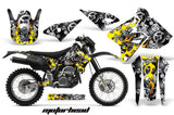 Dirt Bike Graphics Kit Decal Sticker Wrap For Suzuki DRZ400S 2000-2018 MOTORHEAD BLACK