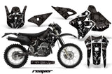Dirt Bike Graphics Kit Decal Sticker Wrap For Suzuki DRZ400S 2000-2018 REAPER BLACK