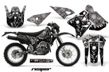 Dirt Bike Graphics Kit Decal Sticker Wrap For Suzuki DRZ400S 2000-2018 REAPER SILVER