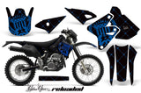 Dirt Bike Graphics Kit Decal Sticker Wrap For Suzuki DRZ400S 2000-2018 RELOADED BLUE BLACK