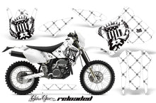Load image into Gallery viewer, Dirt Bike Graphics Kit Decal Sticker Wrap For Suzuki DRZ400S 2000-2018 RELOADED BLACK WHITE-atv motorcycle utv parts accessories gear helmets jackets gloves pantsAll Terrain Depot