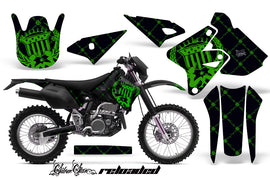 Dirt Bike Graphics Kit Decal Sticker Wrap For Suzuki DRZ400S 2000-2018 RELOADED GREEN BLACK-atv motorcycle utv parts accessories gear helmets jackets gloves pantsAll Terrain Depot
