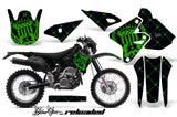 Dirt Bike Graphics Kit Decal Sticker Wrap For Suzuki DRZ400S 2000-2018 RELOADED GREEN BLACK