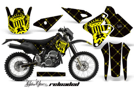 Dirt Bike Graphics Kit Decal Sticker Wrap For Suzuki DRZ400S 2000-2018 RELOADED YELLOW BLACK-atv motorcycle utv parts accessories gear helmets jackets gloves pantsAll Terrain Depot