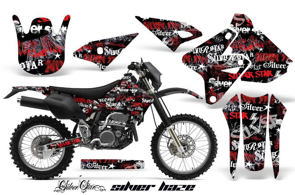 Dirt Bike Graphics Kit Decal Sticker Wrap For Suzuki DRZ400S 2000-2018 SSSH RED BLACK-atv motorcycle utv parts accessories gear helmets jackets gloves pantsAll Terrain Depot