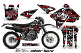 Dirt Bike Graphics Kit Decal Sticker Wrap For Suzuki DRZ400S 2000-2018 SSSH RED BLACK