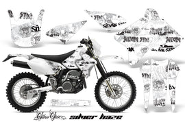 Dirt Bike Graphics Kit Decal Sticker Wrap For Suzuki DRZ400S 2000-2018 SSSH BLACK WHITE-atv motorcycle utv parts accessories gear helmets jackets gloves pantsAll Terrain Depot