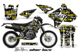 Dirt Bike Graphics Kit Decal Sticker Wrap For Suzuki DRZ400S 2000-2018 SSSH YELLOW BLACK