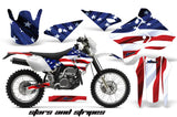 Dirt Bike Graphics Kit Decal Sticker Wrap For Suzuki DRZ400S 2000-2018 USA FLAG