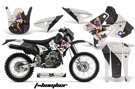 Dirt Bike Graphics Kit Decal Sticker Wrap For Suzuki DRZ400S 2000-2018 TBOMBER BLACK-atv motorcycle utv parts accessories gear helmets jackets gloves pantsAll Terrain Depot