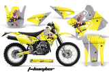 Dirt Bike Graphics Kit Decal Sticker Wrap For Suzuki DRZ400S 2000-2018 TBOMBER YELLOW