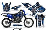 Dirt Bike Graphics Kit Decal Sticker Wrap For Suzuki DRZ400S 2000-2018 TOXIC BLUE BLACK