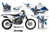Dirt Bike Graphics Kit Decal Sticker Wrap For Suzuki DRZ400S 2000-2018 TOXIC BLUE WHITE
