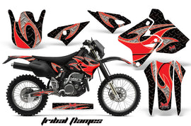 Dirt Bike Graphics Kit Decal Sticker Wrap For Suzuki DRZ400S 2000-2018 TRIBAL RED BLACK-atv motorcycle utv parts accessories gear helmets jackets gloves pantsAll Terrain Depot
