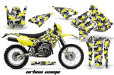 Dirt Bike Graphics Kit Decal Sticker Wrap For Suzuki DRZ400S 2000-2018 URBAN CAMO YELLOW