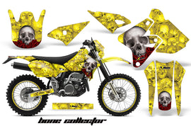 Graphics Kit Decal Sticker Wrap + # Plates For Suzuki DRZ400S 2000-2018 BONES YELLOW-atv motorcycle utv parts accessories gear helmets jackets gloves pantsAll Terrain Depot