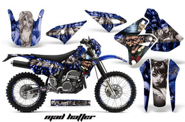 Graphics Kit Decal Sticker Wrap + # Plates For Suzuki DRZ400S 2000-2018 HATTER SILVER BLUE-atv motorcycle utv parts accessories gear helmets jackets gloves pantsAll Terrain Depot