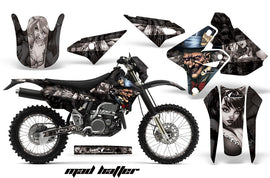 Graphics Kit Decal Sticker Wrap + # Plates For Suzuki DRZ400S 2000-2018 HATTER SILVER BLACK-atv motorcycle utv parts accessories gear helmets jackets gloves pantsAll Terrain Depot