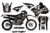 Graphics Kit Decal Sticker Wrap + # Plates For Suzuki DRZ400S 2000-2018 HATTER SILVER BLACK