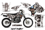 Graphics Kit Decal Sticker Wrap + # Plates For Suzuki DRZ400S 2000-2018 HATTER SILVER WHITE