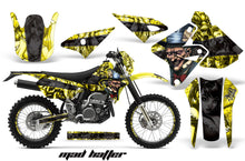 Load image into Gallery viewer, Graphics Kit Decal Sticker Wrap + # Plates For Suzuki DRZ400S 2000-2018 HATTER BLACK YELLOW-atv motorcycle utv parts accessories gear helmets jackets gloves pantsAll Terrain Depot