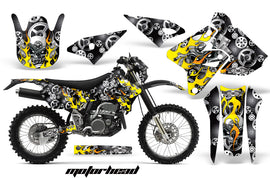 Graphics Kit Decal Sticker Wrap + # Plates For Suzuki DRZ400S 2000-2018 MOTORHEAD BLACK-atv motorcycle utv parts accessories gear helmets jackets gloves pantsAll Terrain Depot