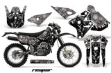 Graphics Kit Decal Sticker Wrap + # Plates For Suzuki DRZ400S 2000-2018 REAPER SILVER