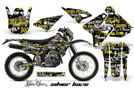 Graphics Kit Decal Sticker Wrap + # Plates For Suzuki DRZ400S 2000-2018 SSSH YELLOW BLACK-atv motorcycle utv parts accessories gear helmets jackets gloves pantsAll Terrain Depot