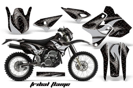 Graphics Kit Decal Sticker Wrap + # Plates For Suzuki DRZ400S 2000-2018 TRIBAL SILVER BLACK-atv motorcycle utv parts accessories gear helmets jackets gloves pantsAll Terrain Depot