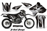 Graphics Kit Decal Sticker Wrap + # Plates For Suzuki DRZ400S 2000-2018 TRIBAL SILVER BLACK