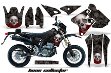Load image into Gallery viewer, Dirt Bike Graphics Kit Decal Sticker Wrap For Suzuki DRZ400SM 2000-2018 BONES BLACK-atv motorcycle utv parts accessories gear helmets jackets gloves pantsAll Terrain Depot