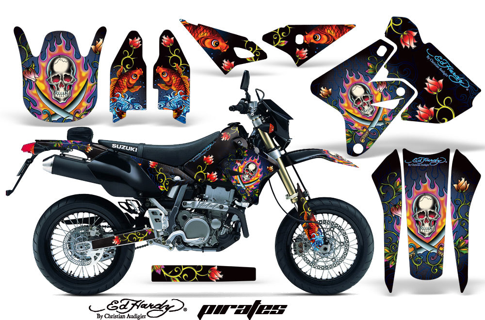 Dirt Bike Graphics Kit Decal Sticker Wrap For Suzuki DRZ400SM 2000-2018 EDHP BLUE-atv motorcycle utv parts accessories gear helmets jackets gloves pantsAll Terrain Depot