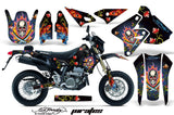 Dirt Bike Graphics Kit Decal Sticker Wrap For Suzuki DRZ400SM 2000-2018 EDHP BLUE