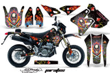 Dirt Bike Graphics Kit Decal Sticker Wrap For Suzuki DRZ400SM 2000-2018 EDHP SILVER