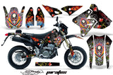 Dirt Bike Graphics Kit Decal Sticker Wrap For Suzuki DRZ400SM 2000-2018 EDHP WHITE