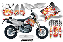 Load image into Gallery viewer, Dirt Bike Graphics Kit Decal Sticker Wrap For Suzuki DRZ400SM 2000-2018 JACKPOT WHITE-atv motorcycle utv parts accessories gear helmets jackets gloves pantsAll Terrain Depot