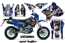 Load image into Gallery viewer, Dirt Bike Graphics Kit Decal Sticker Wrap For Suzuki DRZ400SM 2000-2018 HATTER SILVER BLUE-atv motorcycle utv parts accessories gear helmets jackets gloves pantsAll Terrain Depot