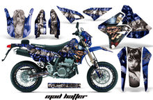Load image into Gallery viewer, Graphics Kit Decal Sticker Wrap + # Plates For Suzuki DRZ400SM 2000-2018 HATTER SILVER BLUE-atv motorcycle utv parts accessories gear helmets jackets gloves pantsAll Terrain Depot