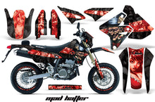 Load image into Gallery viewer, Graphics Kit Decal Sticker Wrap + # Plates For Suzuki DRZ400SM 2000-2018 HATTER RED BLACK-atv motorcycle utv parts accessories gear helmets jackets gloves pantsAll Terrain Depot