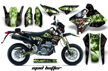 Load image into Gallery viewer, Dirt Bike Graphics Kit Decal Sticker Wrap For Suzuki DRZ400SM 2000-2018 HATTER BLACK GREEN-atv motorcycle utv parts accessories gear helmets jackets gloves pantsAll Terrain Depot
