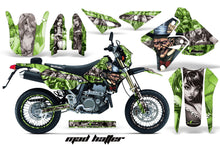 Load image into Gallery viewer, Graphics Kit Decal Sticker Wrap + # Plates For Suzuki DRZ400SM 2000-2018 HATTER SILVER GREEN-atv motorcycle utv parts accessories gear helmets jackets gloves pantsAll Terrain Depot