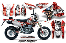 Load image into Gallery viewer, Dirt Bike Graphics Kit Decal Sticker Wrap For Suzuki DRZ400SM 2000-2018 HATTER WHITE RED-atv motorcycle utv parts accessories gear helmets jackets gloves pantsAll Terrain Depot