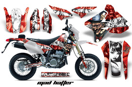 Dirt Bike Graphics Kit Decal Sticker Wrap For Suzuki DRZ400SM 2000-2018 HATTER WHITE RED-atv motorcycle utv parts accessories gear helmets jackets gloves pantsAll Terrain Depot