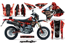 Load image into Gallery viewer, Dirt Bike Graphics Kit Decal Sticker Wrap For Suzuki DRZ400SM 2000-2018 HATTER BLACK RED-atv motorcycle utv parts accessories gear helmets jackets gloves pantsAll Terrain Depot